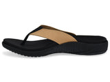 Spenco Hausschuhe Yumi Pure Damen - Schwarz/Hellbraun